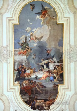 ロザリオの協会 ジョバンニ・バティスタ・ティエポロ Oil Paintings